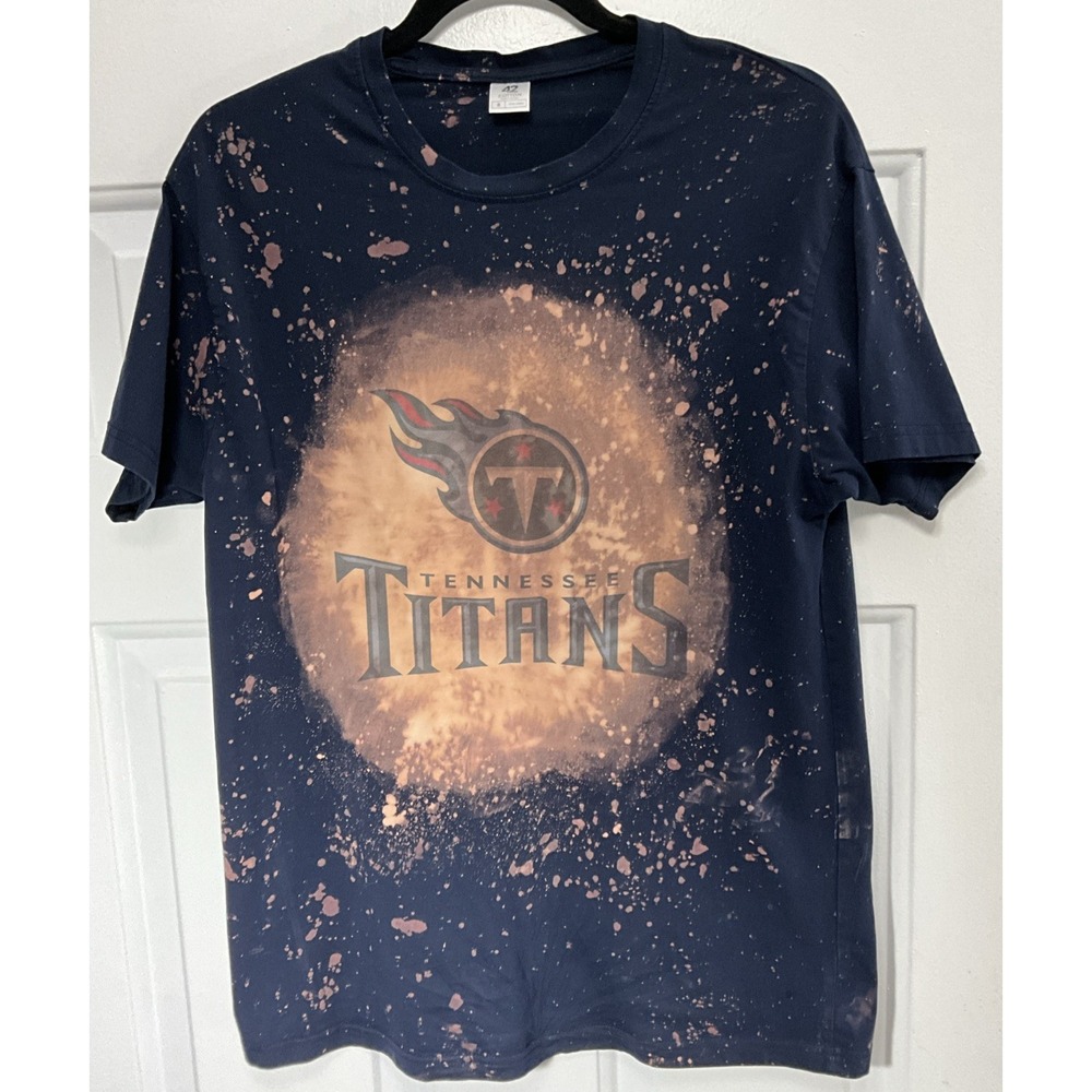 Vintage Tennessee Titans Graphic Blue Shirt Men's Small